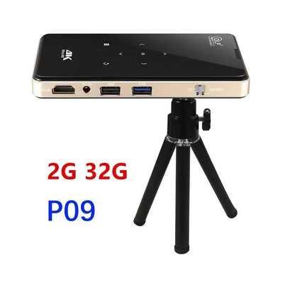 P09-II Portable DLP Mini Pocket Projector Android 9.0 2GB 32GB Home Beamer Support 4K Decoding for Home Theater Video Proyector