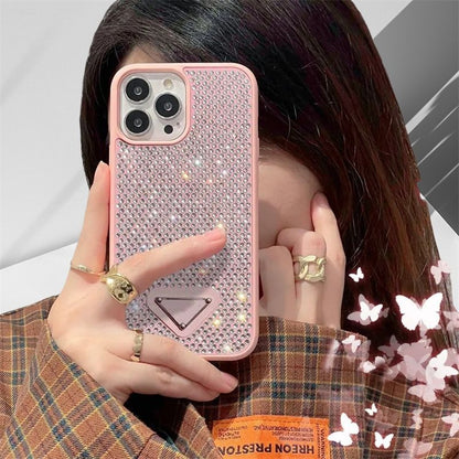 Top Luxury Designers Phone Cases for Iphone 16 Pro Max 15Plus 14Pro 13 12 11 P Designer Fashion Creative Cellphone Case Triangular Nameplate Letter Mobile Shell Cover