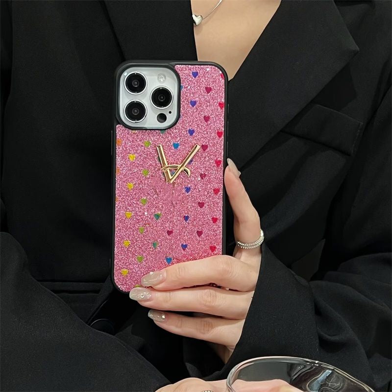 Top Luxury Designers Phone Cases for Iphone 16 Pro Max 15Plus 14Pro 13 12 11 P Designer Fashion Creative Cellphone Case Triangular Nameplate Letter Mobile Shell Cover